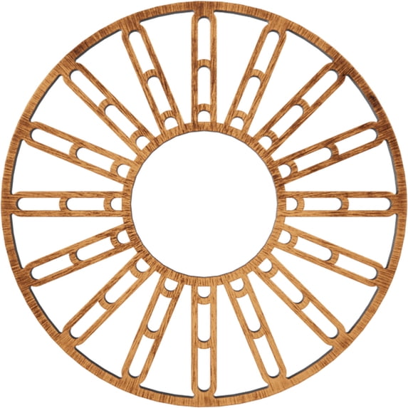 30"OD x 10 7/8"ID x 1"P Hale Architectural Grade PVC Pierced Ceiling Medallion, Antiqued Copper