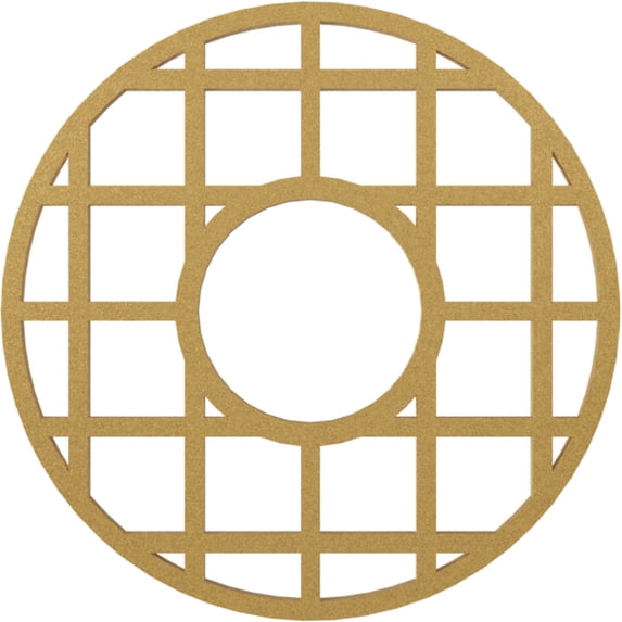 30"OD x 10 7/8"ID x 1"P O'Neal Architectural Grade PVC Pierced Ceiling Medallion, Gold
