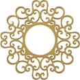 thumbnail image 1 of 30"OD x 11 1/2"ID x 1"P Reims Architectural Grade PVC Pierced Ceiling Medallion, Gold, 1 of 10