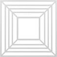 thumbnail image 1 of 30"OD x 11"ID x 1"P Raven Architectural Grade PVC Pierced Ceiling Medallion, 1 of 8
