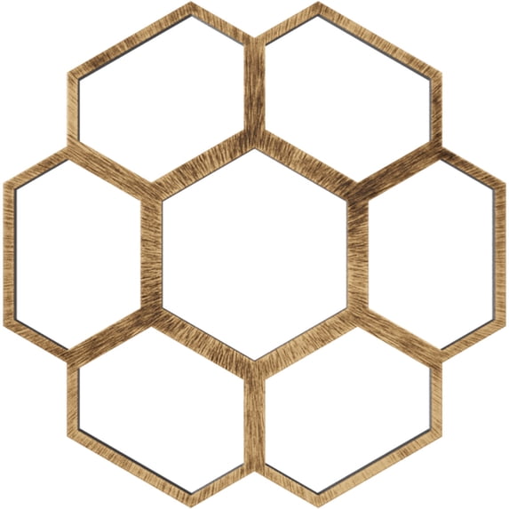 30"OD x 12 3/4"ID x 1"P Florin Architectural Grade PVC Pierced Ceiling Medallion, Antiqued Bronze
