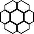 thumbnail image 1 of 30"OD x 12 3/4"ID x 1"P Florin Architectural Grade PVC Pierced Ceiling Medallion, Black, 1 of 10