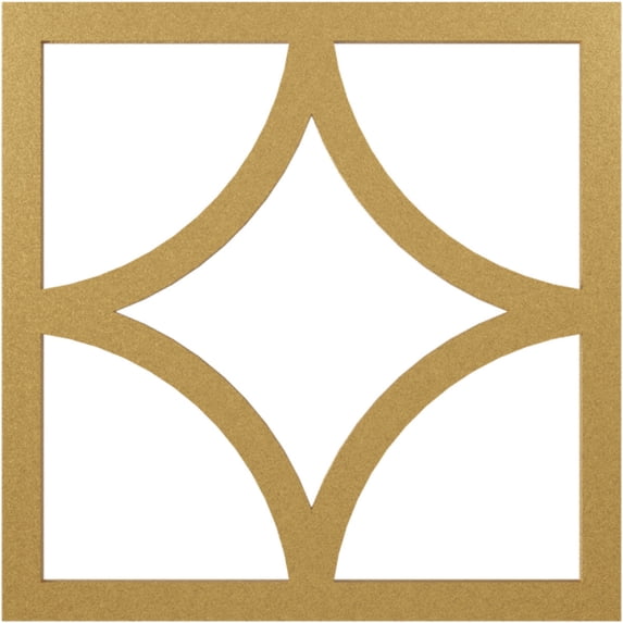 30"OD x 19 1/4"ID x 1"P Statesman Architectural Grade PVC Pierced Ceiling Medallion, Gold