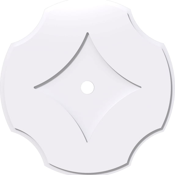 30"OD x 2"ID x 10 1/2"C x 1"P Percival Architectural Grade PVC Contemporary Ceiling Medallion
