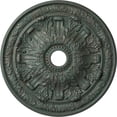 thumbnail image 1 of 30"OD x 3 7/8"ID x 3 1/4"P Flagstone Ceiling Medallion (Fits Canopies up to 3 7/8"), Hand-Painted Cloud Burst Crackle, 1 of 6