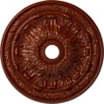 thumbnail image 1 of 30"OD x 3 7/8"ID x 3 1/4"P Flagstone Ceiling Medallion (Fits Canopies up to 3 7/8"), Hand-Painted Firebrick, 1 of 6