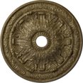 thumbnail image 1 of 30"OD x 3 7/8"ID x 3 1/4"P Flagstone Ceiling Medallion (Fits Canopies up to 3 7/8"), Hand-Painted Mississippi Mud Crackle, 1 of 6