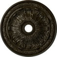 thumbnail image 1 of 30"OD x 3 7/8"ID x 3 1/4"P Flagstone Ceiling Medallion (Fits Canopies up to 3 7/8"), Hand-Painted Stone Hearth Crackle, 1 of 6