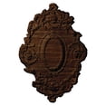 thumbnail image 1 of 30"OD x 3 7/8"ID x 3 1/4"P Flagstone Ceiling Medallion (Fits Canopies up to 3 7/8"), Hand-Painted Walnut, 1 of 14
