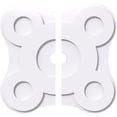 thumbnail image 1 of 30"OD x 3"ID x 10 1/2"C x 1"P Luna Architectural Grade PVC Contemporary Ceiling Medallion, Two Piece, 1 of 7