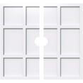 thumbnail image 1 of 30"OD x 4"ID x 10 1/2"C x 1"P Rubik Architectural Grade PVC Contemporary Ceiling Medallion, Two Piece, 1 of 11