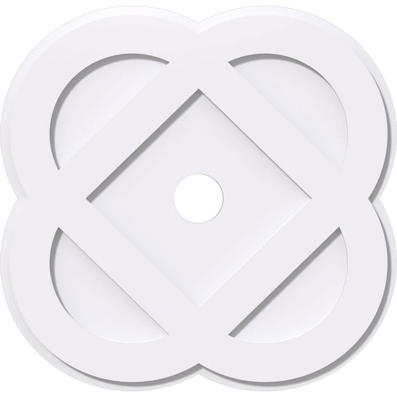 30"OD x 4"ID x 12"C x 1"P Charlotte Architectural Grade PVC Contemporary Ceiling Medallion