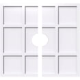 thumbnail image 1 of 30"OD x 5"ID x 10 1/2"C x 1"P Rubik Architectural Grade PVC Contemporary Ceiling Medallion, Two Piece, 1 of 11