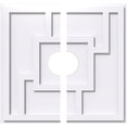 thumbnail image 1 of 30"OD x 6"ID x 10 1/2"C x 1"P Knox Architectural Grade PVC Contemporary Ceiling Medallion, Two Piece, 1 of 11