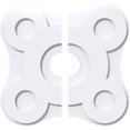 thumbnail image 1 of 30"OD x 6"ID x 10 1/2"C x 1"P Luna Architectural Grade PVC Contemporary Ceiling Medallion, Two Piece, 1 of 4
