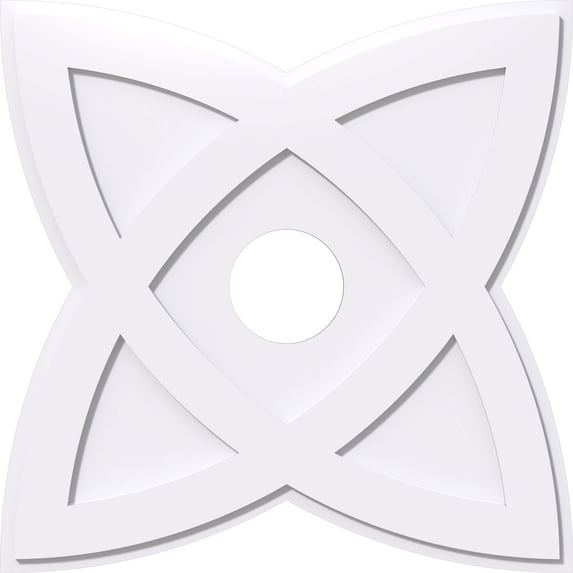 30"OD x 6"ID x 11 1/4"C x 1"P Cosmo Architectural Grade PVC Contemporary Ceiling Medallion