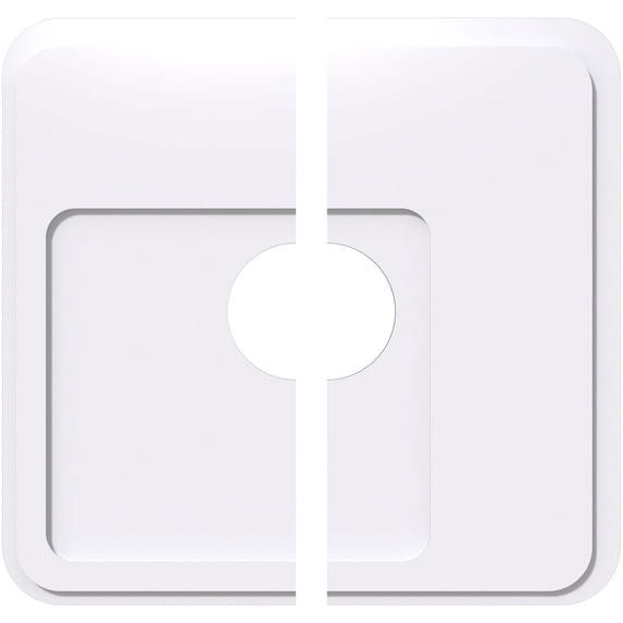 30"OD x 7"ID x 10 1/2"C x 1"P Lucan Architectural Grade PVC Contemporary Ceiling Medallion, Two Piece