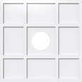 thumbnail image 1 of 30"OD x 7"ID x 10 1/2"C x 1"P Rubik Architectural Grade PVC Contemporary Ceiling Medallion, 1 of 7