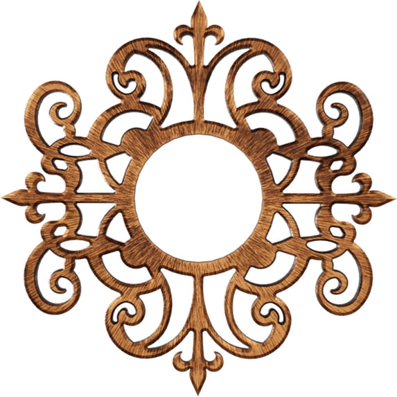 30"OD x 9 3/4"ID x 1"P Dijon Architectural Grade PVC Pierced Ceiling Medallion, Antiqued Copper