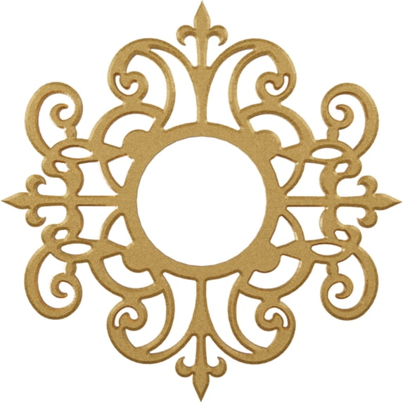 30"OD x 9 3/4"ID x 1"P Dijon Architectural Grade PVC Pierced Ceiling Medallion, Gold