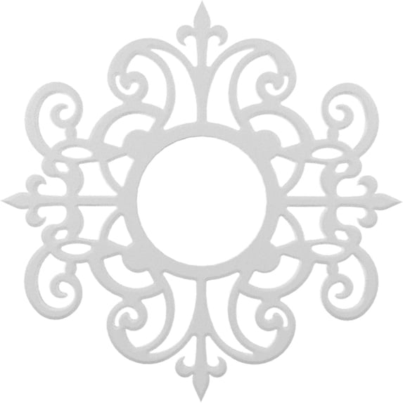 30"OD x 9 3/4"ID x 1"P Dijon Architectural Grade PVC Pierced Ceiling Medallion