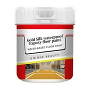 Up to 30% OFF, Floor Paint, Water-Based Epoxy Paint, Anti-Slip Dry Floor Coating, 500ml Gold Silk Finish, Quick-Drying, Durable, For Garage, Basement, or Concrete Flooring Protection Extra Savings