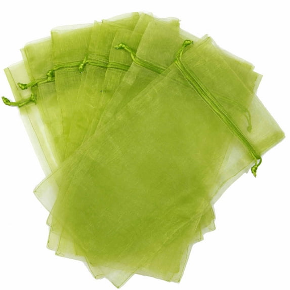 30 Organza Bags Fabric Gift Favor Party Bags Drawstring - 6.75" By 12"