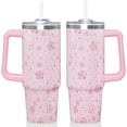 thumbnail image 1 of 30 Oz Baseball Tumbler with Handle and Straw, Insulated Stainless Steel Cup Water Bottle Drinking Cup, Christmas Birthday Baseball Gifts for Boys, Team, Men, Women, Coach, 1 of 6