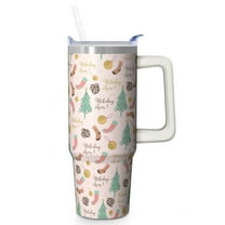 30 Oz Christmas Tree Goodwill Tumbler With Handle, Coffee Travel Mug Cup, Holiday Gift Ideas