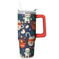 thumbnail image 1 of 30 Oz Elk Tumbler With Handle, Christmas Holiday Coffee Travel Cup, Winter Season Decor, 1 of 5