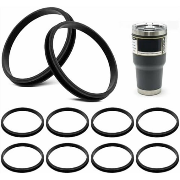 30 Oz Replacement Lid Seal Gaskets fit for Yeti Stainless Steel Insulated Tumbler Mugs, Rubber Cup Lid Ring Compatible with Yeti Rambler with Magslider Lid, fit for Yeti, Ozark Trail, Beast Mug-10 PC