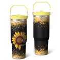 thumbnail image 1 of 30 Oz Tumbler Big Sunflower Tumbler with Lid and Straw, Birthday Gift Cup for Friend Women Men Coffee Travel Mug Thanksgiving Day Halloween Christmas Gift Water Bottle, 1 of 7