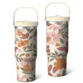 thumbnail image 1 of 30 Oz Tumbler with Handle, SpillProof Insulated Travel Cups Abstract Modern Oil Painting Coffee Cup Western Travel Accessories Home Decor Gifts for Men Women, 1 of 7