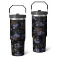 thumbnail image 1 of 30 Oz Tumbler Paisley Tumbler with Lid and Straw, Birthday Gift Cup for Friend Women Men Coffee Travel Mug Thanksgiving Day Halloween Christmas Gift Water Bottle, 1 of 7