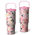 thumbnail image 1 of 30 Oz Tumbler Watercolor Flowers Tumbler with Lid and Straw, Birthday Gift Cup for Friend Women Men Coffee Travel Mug Thanksgiving Day Halloween Christmas Gift Water Bottle, 1 of 7