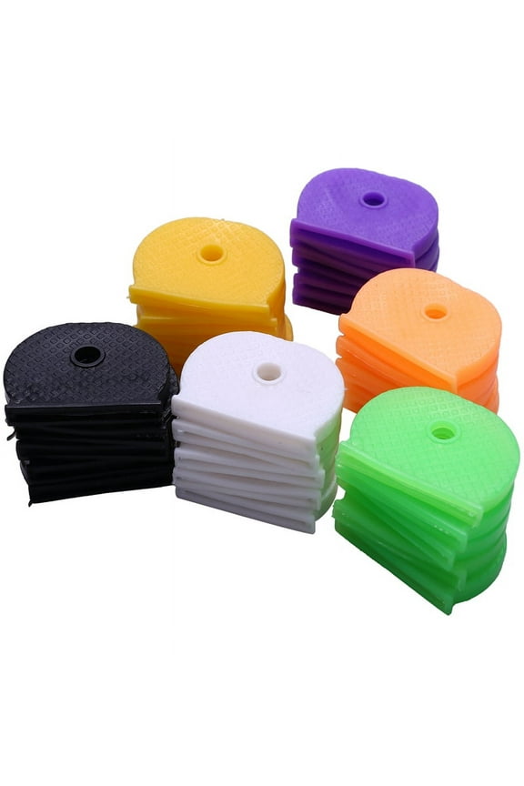 30 PACK Coloured KEY TOP COVERS Head/Caps/Tags/ID Markers mixed toppers