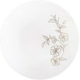 thumbnail image 1 of (30 PACK) EcoQuality 7" inch Round White Plastic Plates with Gold Primrose Design - Disposable China Like Party Plates, Heavy Duty Dinners Plates, Salad Plate, Dinners, Wedding, Serveware, 1 of 3