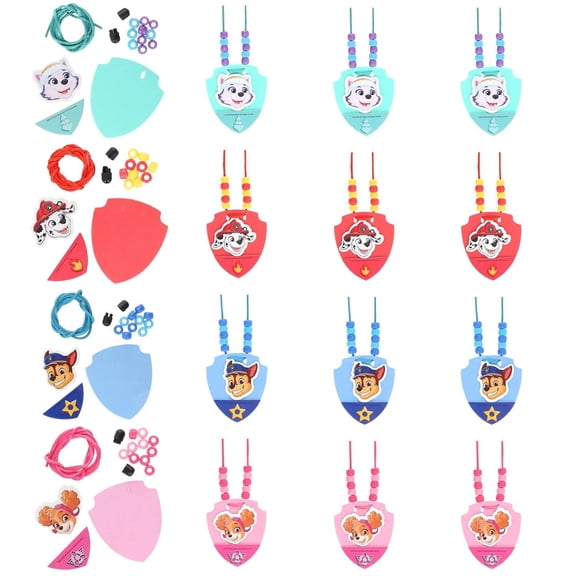 30" PAW Patrol Pup Badge Necklace Foam Craft Kit - Makes 12