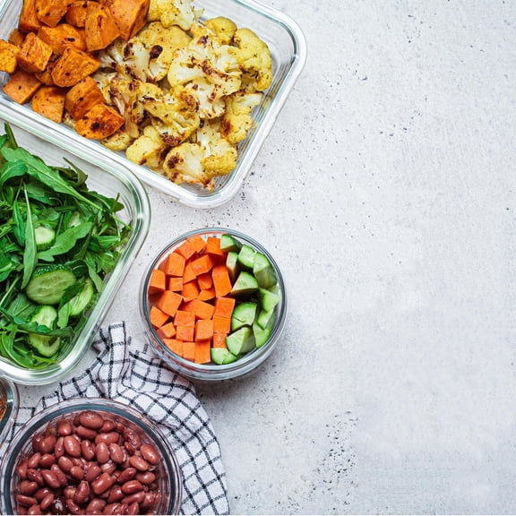 30 PC Glass Food Storage Containers with Lids - Glass Meal Prep Containers for Lunch and Leftovers - Airtight & Leakproof Snap Locking Lids - Oven, Freezer, Microwave, Dishwasher Safe