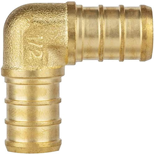 30-Pack 1/2" PEX Barb Tee Fittings - Lead-Free Brass, For Plumbing Projects