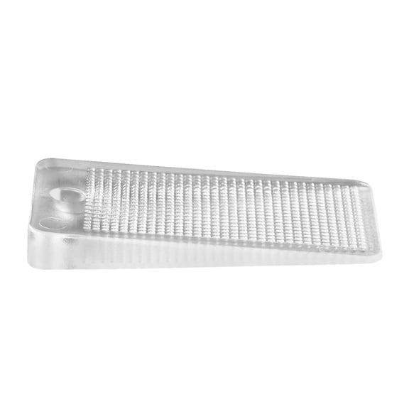 30 PCS 1.97 x 1.16 x 0.22 Inch Clear Plastic Furniture Leveling Shims Non Skid Easy Cut Leveler for Couch Refrigerator Table Legs to Stop Wobbling