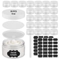 thumbnail image 1 of 30 PCS 8 oz Plastic Lotion Containers with Lids, Refillable Clear Cosmetic Jar with Leakproof Gasket & Inner Pull Tab, Empty Round Sample Container for Cream Lotion Body Butter Makeup Travel Storage, 1 of 6