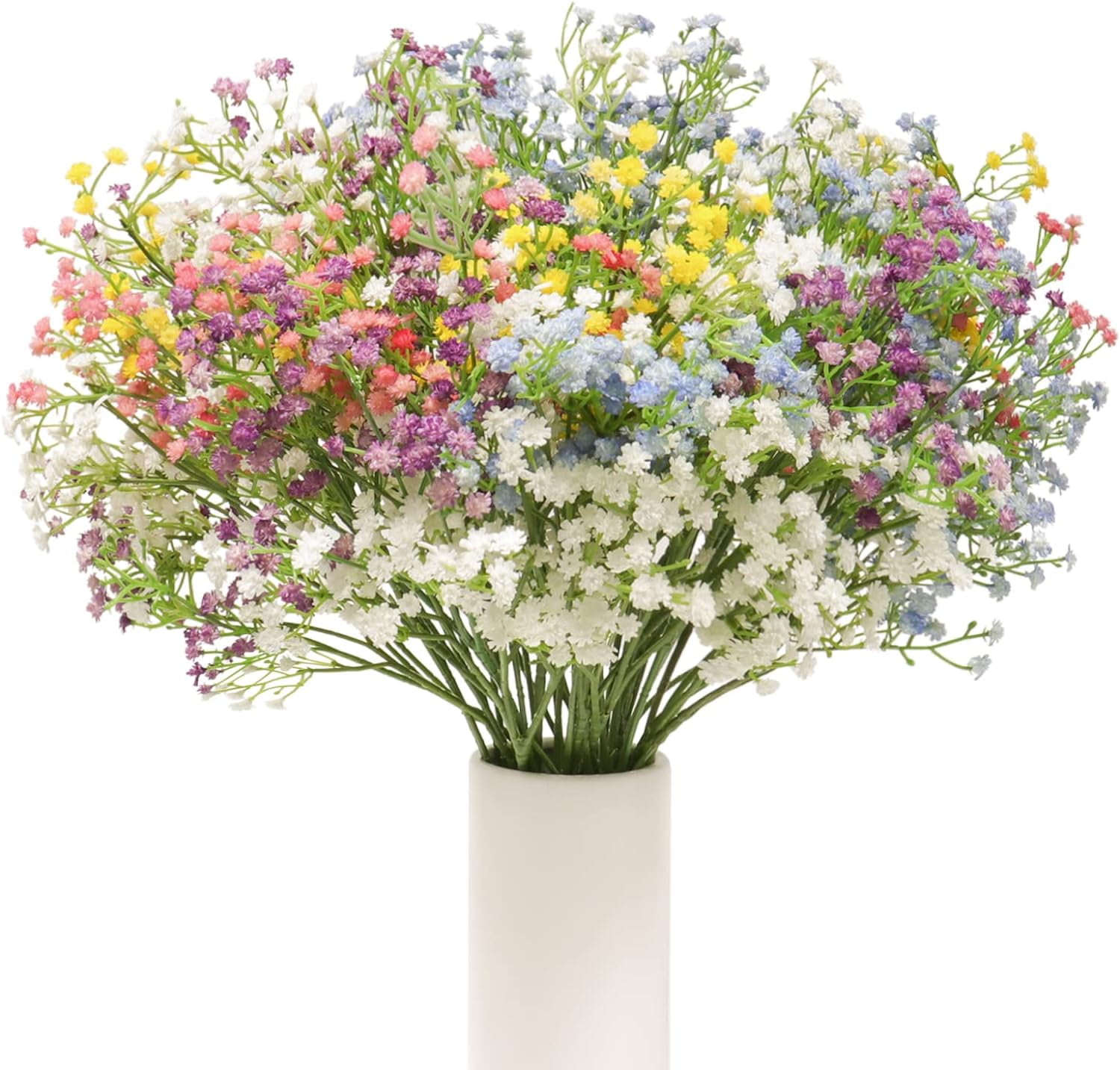 30 PCS Babys Breath Artificial Flowers Fake Babys Breath Flowers Artificial Bulk White Gypsophila Bouquets Real Touch Faux Flowers for Wedding Floral Arrangement Party Home Decoration