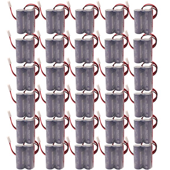 30 PCS CR17450-2WK27 / D80UB016170 3V Replacement PLC Battery 2*CR17450 battery pack for Mazak 2CR17450 3V battery