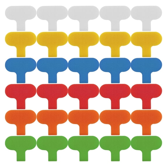 30 PCS Cable Labels Cord Labels Multi-Color Write on Wire Labels Tags ...