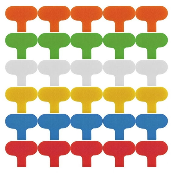 30 PCS Cable Labels Cord Labels Multi-Color Write on Wire Labels Tags for Cable Management and Identification