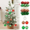 thumbnail image 1 of 30 PCS Christmas Candy Ornaments Christmas Tree Glitter Hanging Decorations Shatterproof Ball Ornaments Festival Home Decors for Holiday Wedding Party 6cm, 1 of 6