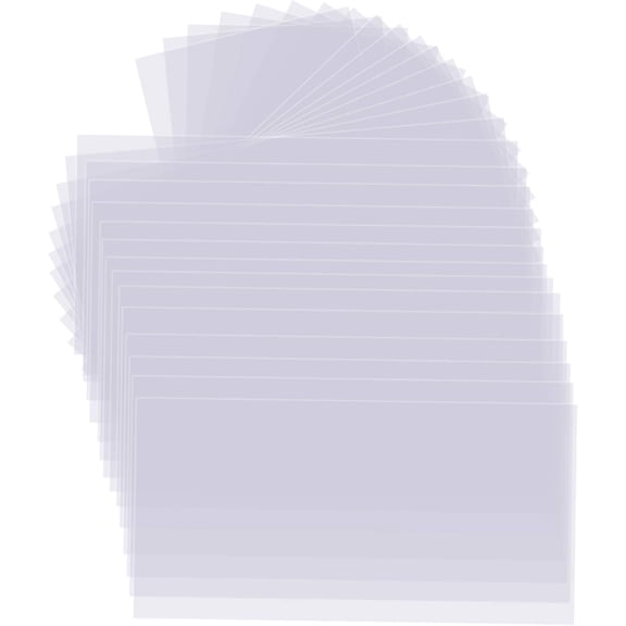 30 PCS Clear Blank Stencil Sheets 12 x 24 Inches, 6 mil Blank Mylar Templates, Large Blank Stencil Material for Making Your Own Stencils