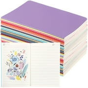 30 PCS Colorful A5 Notebooks, 60 Pages Lined Notebooks, Blank Books for Students with Soft Kraft Covers, Empty Notebooks for Writing Journals, Drawing, Sketching, Creative Projects, 5.5 x 8.3 Inches