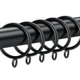 thumbnail image 1 of 30 PCS Curtain Rings, 1.5 Inch Curtain Rings Metal Drapery Ring for Curtain Rods Black, 1 of 6